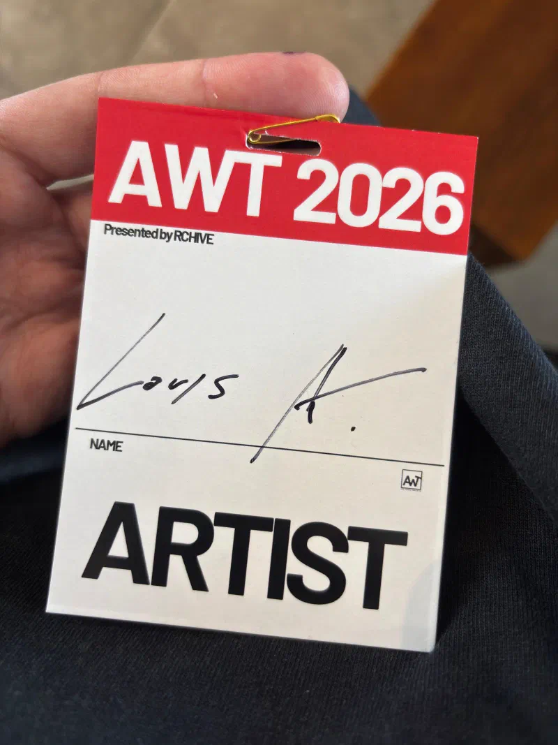 Andrada's artist badge for Art Week Toronto 2026, presented by RCHIVE.
