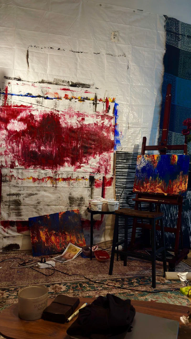 Works in progress in the third studio, 2026.